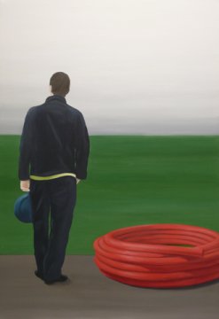  Inge Buschmann, Red Pipe, Öl auf Leinwand, 120*85 cm, 2007